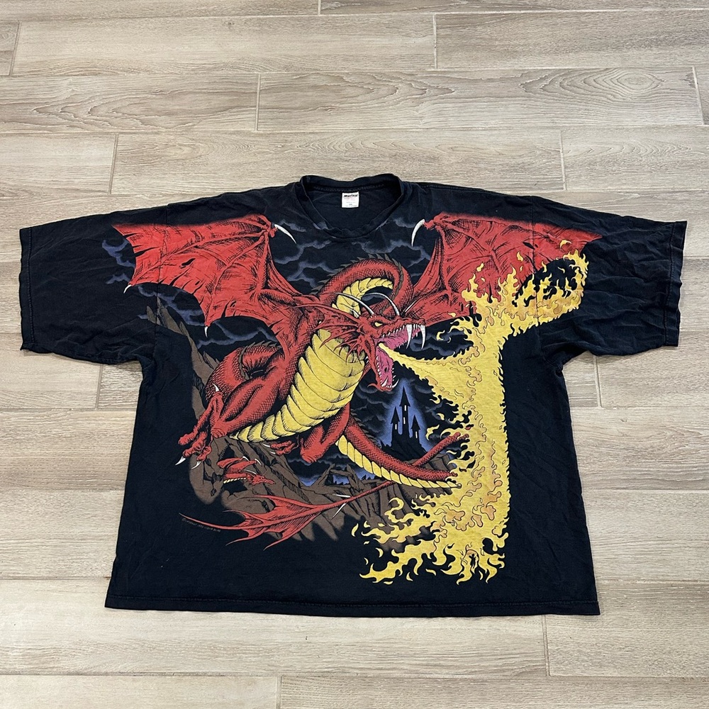 VTG 1993 Liquid Blue “Dragon” Shirt, Size: 5XL